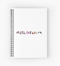 Cuaderno de espiral Silueta inspirada por los villanos
