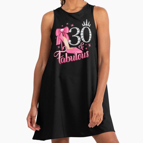 40th Birthday. Fabulous at 40 women, ladies" A-Line Dress for Sale by  iclipart | Redbubble