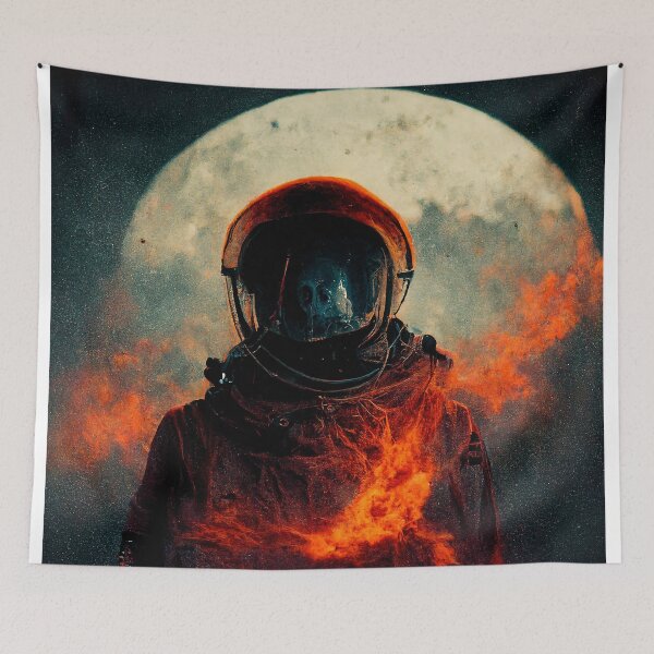 Item preview, Astronaut on flames designed and sold by AICustomArt ⭐⭐⭐⭐⭐.
