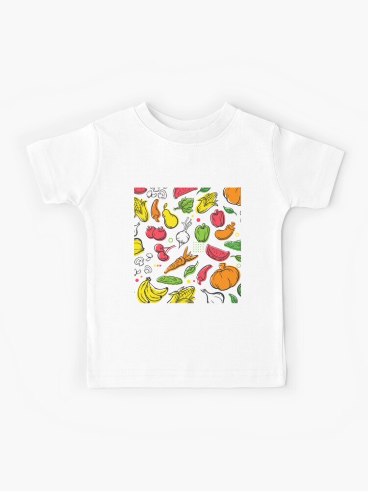 Fruit And Vegetables Kids T-Shirt - Main Image