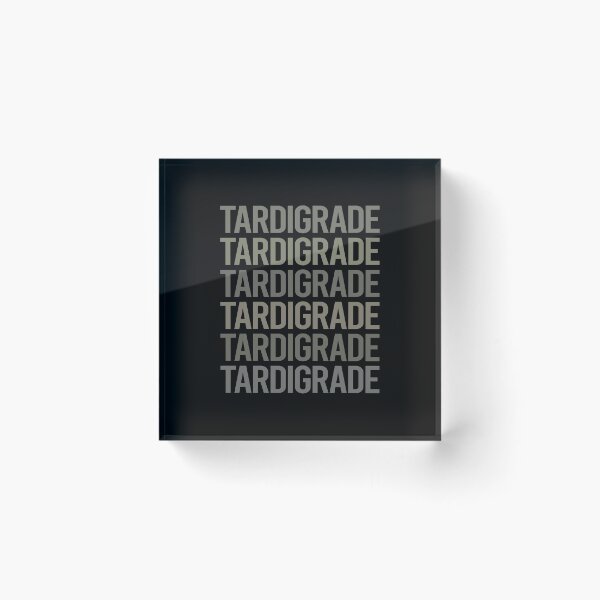 Item preview, Gray Text Art Tardigrade Tardigrades Tardigrada Water Bear Bears Waterbear Moss Piglet Piglets designed and sold by TartSpiderWeb.