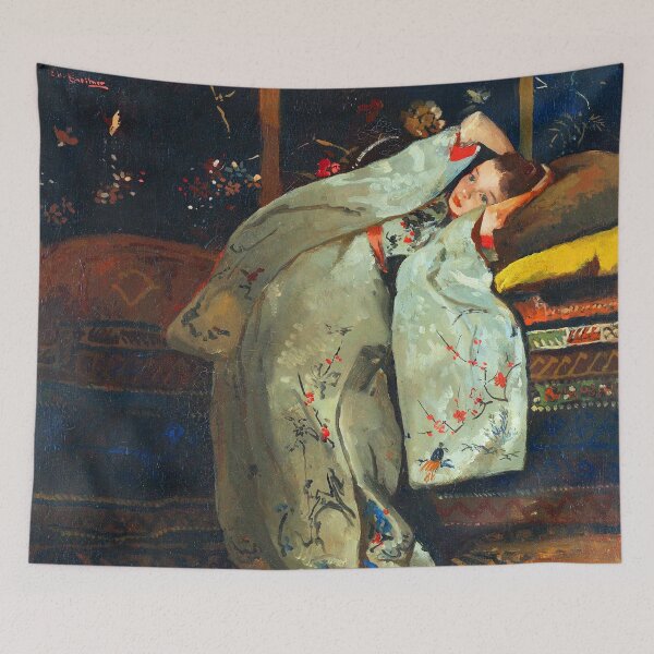 Item preview, Girl in a White Kimono by George Hendrik Breitner designed and sold by Tamas Das.