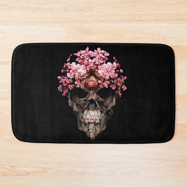 Item preview, Skull and pink flower designed and sold by DopeDesign111.