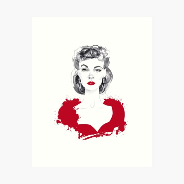 Burgundy or Scarlett Art Print