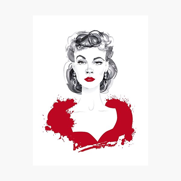 Item preview, Burgundy or Scarlett designed and sold by AleMogolloArt.