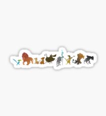Animals Inspired Silhouette Sticker