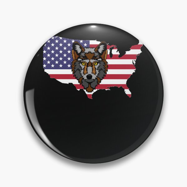 Item preview, American Flag Map Wolf designed and sold by KristelRay.