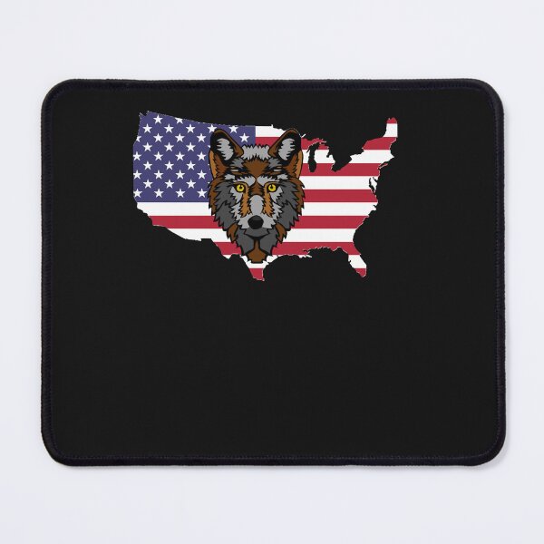 Item preview, American Flag Map Wolf designed and sold by KristelRay.