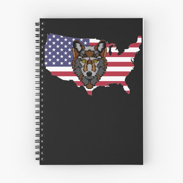 Item preview, American Flag Map Wolf designed and sold by KristelRay.