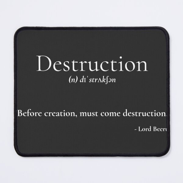 Item preview, Legendary Quotes: Destruction (Lord Beerus) designed and sold by Frame-n-Play.