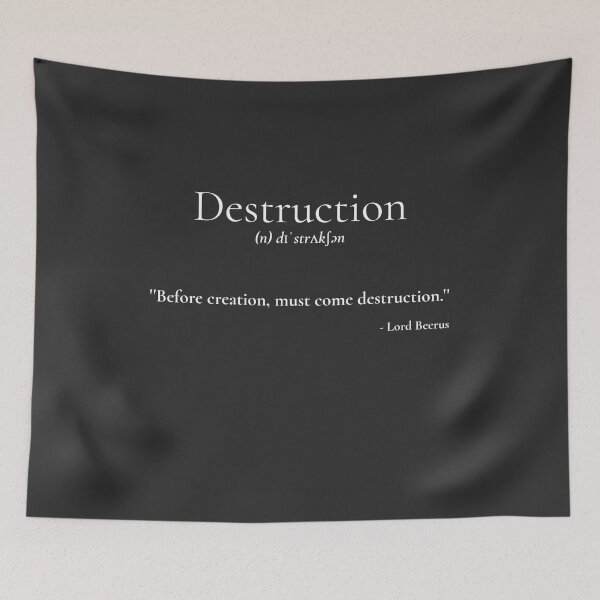 Item preview, Legendary Quotes: Destruction (Lord Beerus) designed and sold by Frame-n-Play.