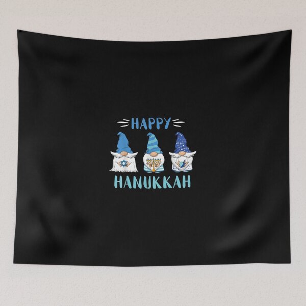 Item preview, Judía Hanukkah Gnome Menorah 2021 Happy Hanukkah designed and sold by Jordannmw.