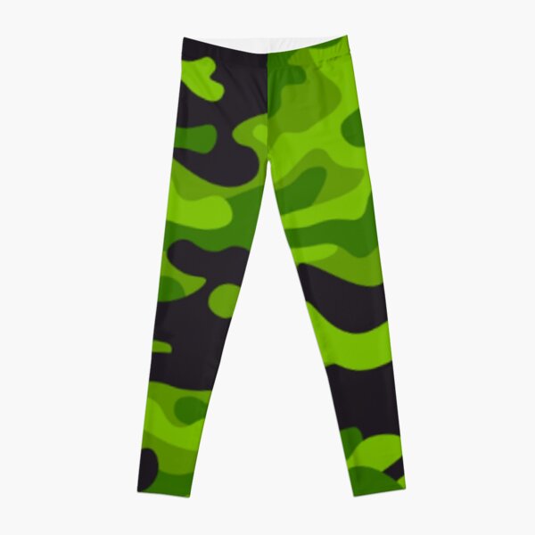 Lime Green Camo Leggings