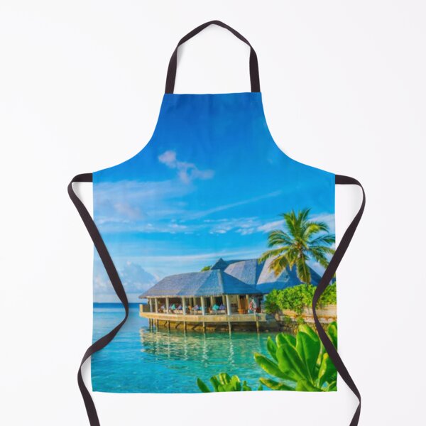 Item preview, Cute beach cabin and blue ocean and blue sky design. designed and sold by BEAUTY ⭐⭐⭐⭐⭐.
