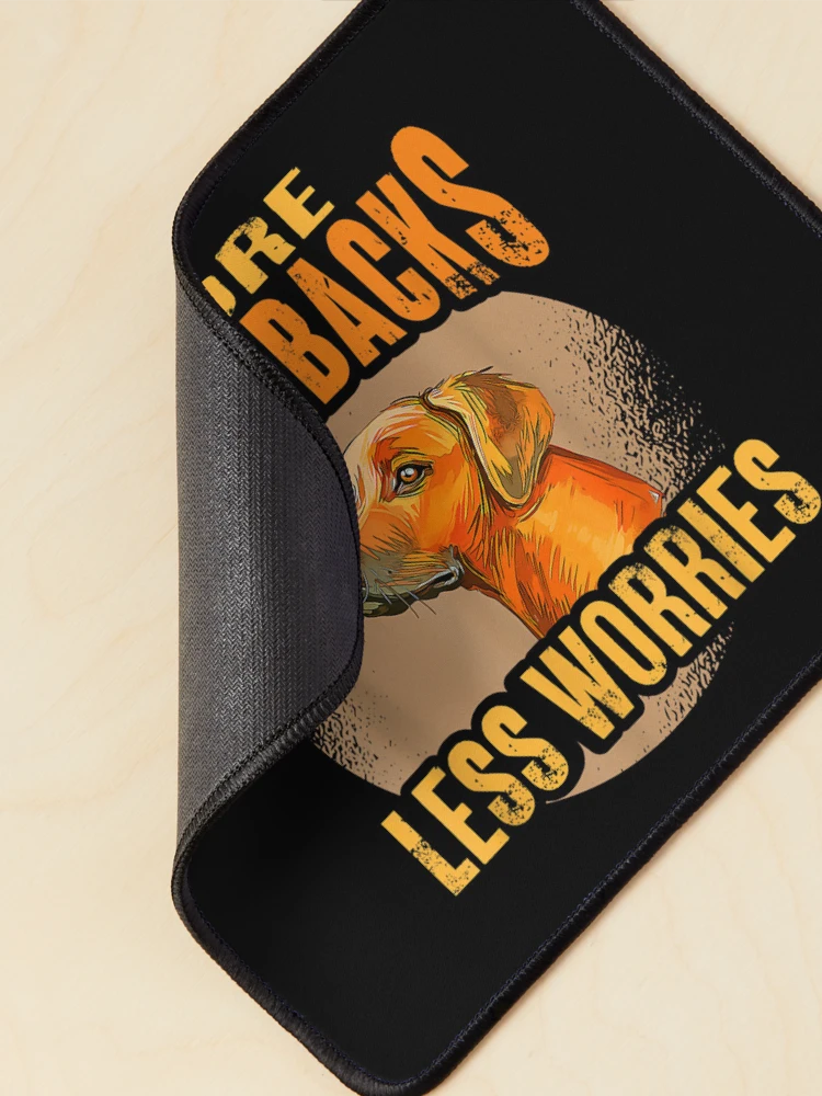 Thumbnail 2 of 5, Mouse Pad, Rhodesian Ridgeback More Ridgebacks Less Worries Ridgeback designed and sold by Nicholaswikstro.