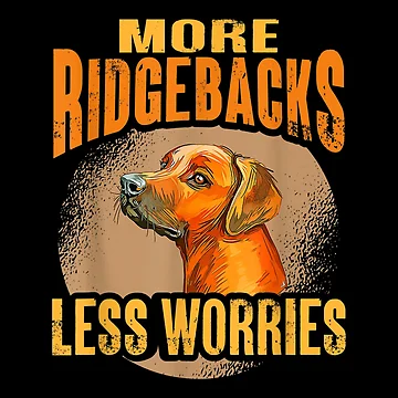 Artwork thumbnail, Rhodesian Ridgeback More Ridgebacks Less Worries Ridgeback by Nicholaswikstro