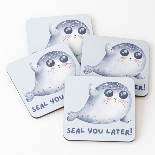 Item preview, Seal You Later Cute Kawaii Funny Sea Animal Pun  designed and sold by LoveSeasonz.