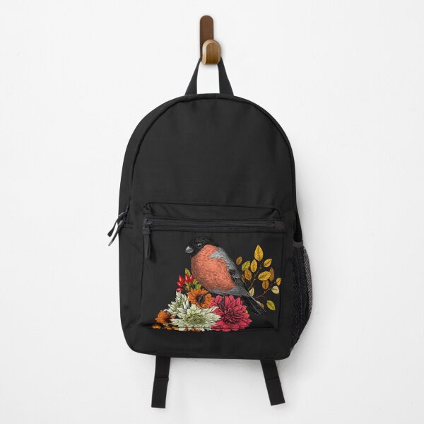 Item preview, Bullfinch on autumn bouquet designed and sold by Katerina Mitkova Kirilova.