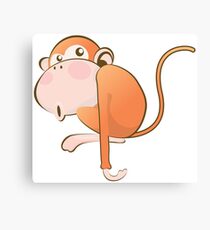 Funny Monkey Canvas Print