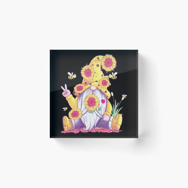 Item preview, Peace Love Gnome Hippie Gnome With Bees Sunflowers Decor designed and sold by Jordannmw.