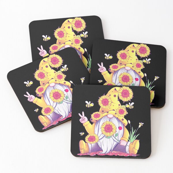 Item preview, Peace Love Gnome Hippie Gnome With Bees Sunflowers Decor designed and sold by Jordannmw.
