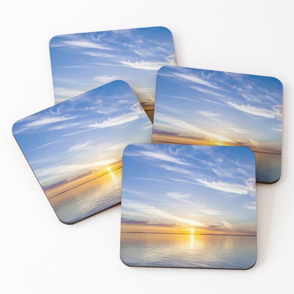 Item preview,     Cute colourful blue sea or ocean or blue water at sunset design designed and sold by BEAUTY ⭐⭐⭐⭐⭐.