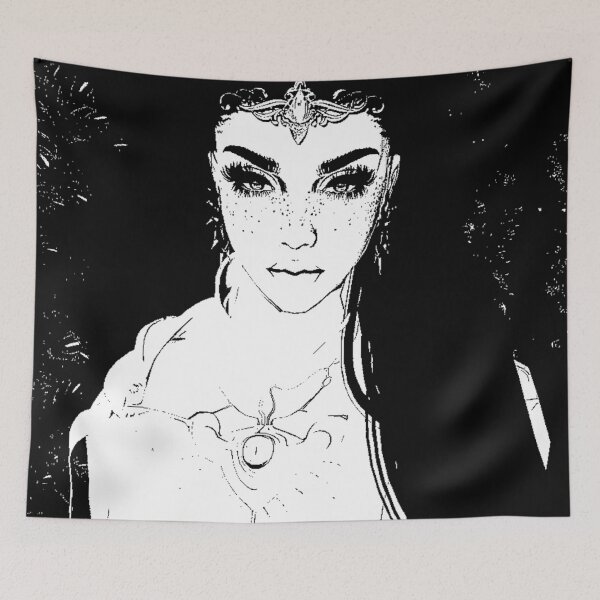 Item preview, Goddess Alejandra 2 - Black & White - Perfect Fantasy Universe designed and sold by Perfect Fantasy Universe.