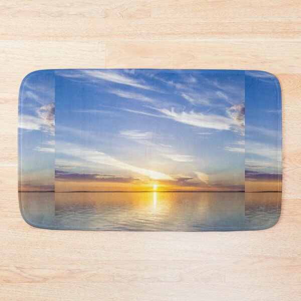 Item preview,     Cute colourful blue sea or ocean or blue water at sunset design designed and sold by BEAUTY ⭐⭐⭐⭐⭐.