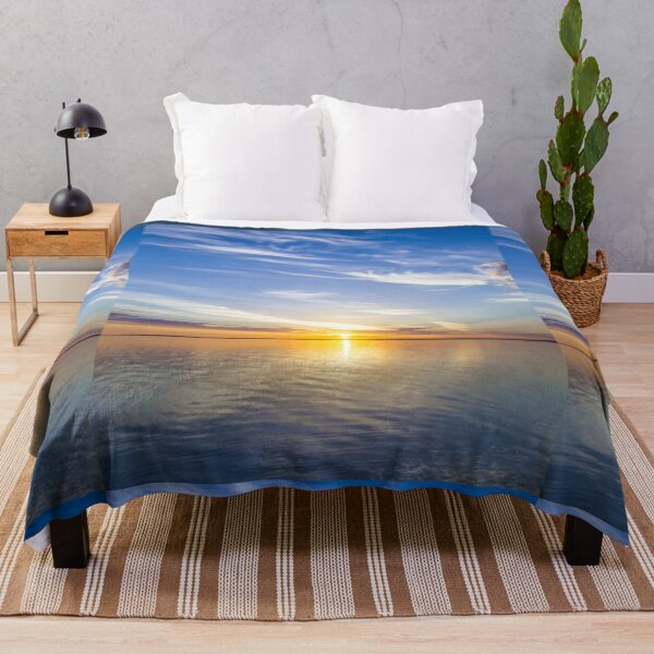 Item preview,     Cute colourful blue sea or ocean or blue water at sunset design designed and sold by BEAUTY ⭐⭐⭐⭐⭐.