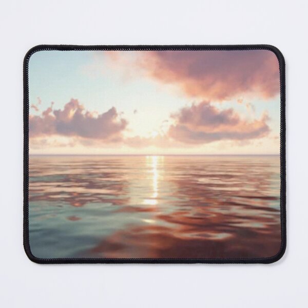 Item preview, Cute colourful blue sea or ocean or blue water at sunset design designed and sold by BEAUTY ⭐⭐⭐⭐⭐.