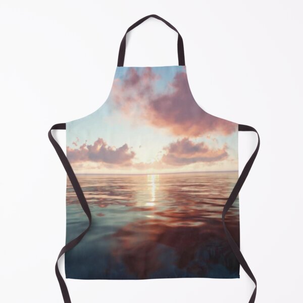 Item preview, Cute colourful blue sea or ocean or blue water at sunset design designed and sold by BEAUTY ⭐⭐⭐⭐⭐.