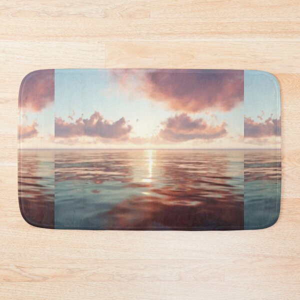 Item preview,     Cute colourful blue sea or ocean or blue water at sunset design designed and sold by BEAUTY ⭐⭐⭐⭐⭐.