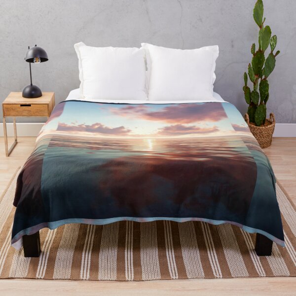 Item preview,     Cute colourful blue sea or ocean or blue water at sunset design designed and sold by BEAUTY ⭐⭐⭐⭐⭐.