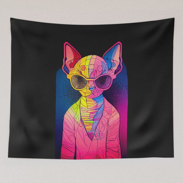 Item preview, Arte del gato Sphynx 3 designed and sold by Catator.