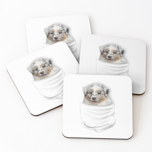 Item preview, (For Bright Background) Australian Shepherd In Pocket designed and sold by More Cute Dogs.