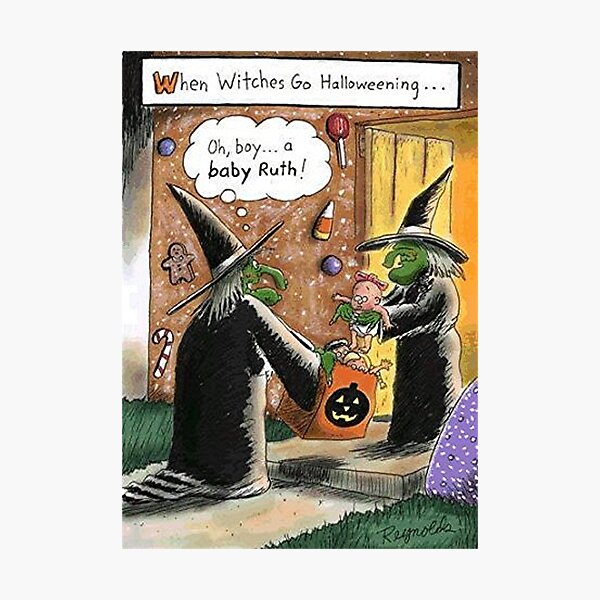Item preview, Halloween Funny Witches Trick or Treat designed and sold by MurphyMorganGifts.