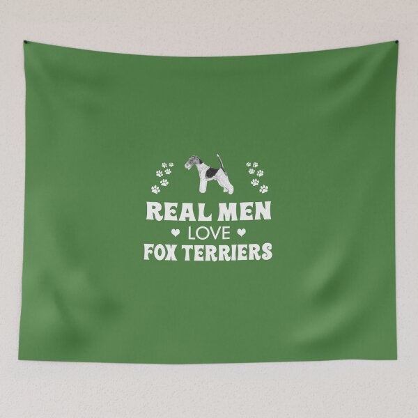 Item preview, Real Men Love Fox Terriers designed and sold by AlwaysAwesome.