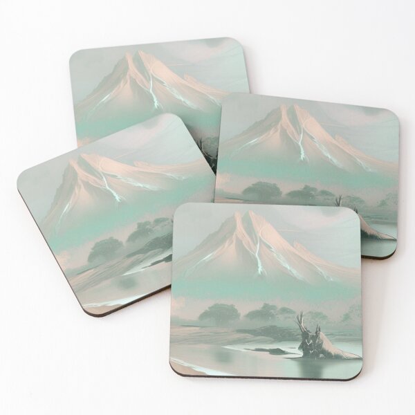 Item preview, 90s Nostalgia Retro Vaporwave Fantasy Futuristic Retro Landscape Illustration designed and sold by S Y N T H R E A L M.