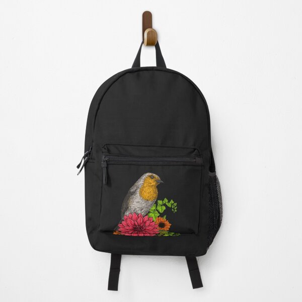 Item preview, Robin on bouquet of flowers designed and sold by Katerina Mitkova Kirilova.
