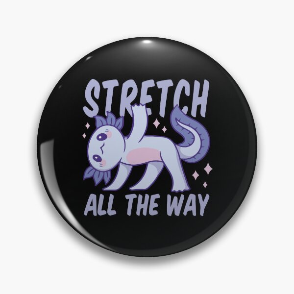 Item preview, Stretch all the way yoga axolotl animal quote designed and sold by Palteeshop.