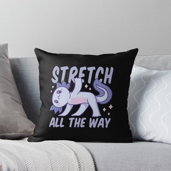 Item preview, Stretch all the way yoga axolotl animal quote designed and sold by Palteeshop.