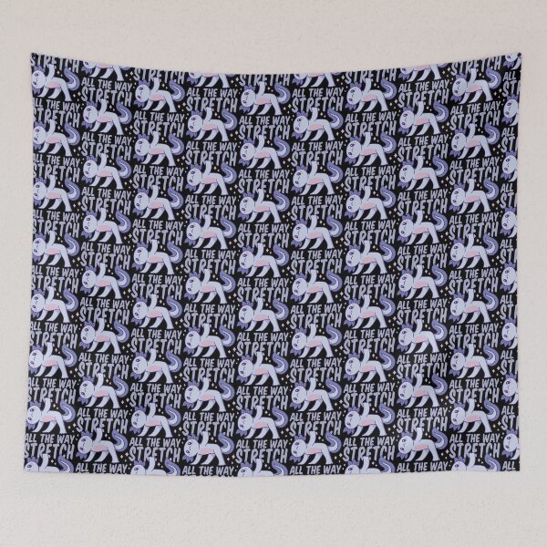 Item preview, Stretch all the way yoga axolotl animal quote designed and sold by Palteeshop.