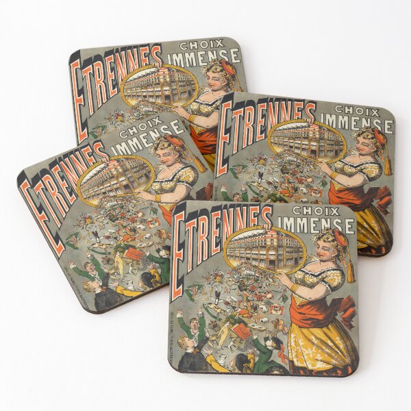 Item preview, ETRENNES TAPIS ROUGE Toy Shop 1873 Vintage French Poster designed and sold by retroposters.
