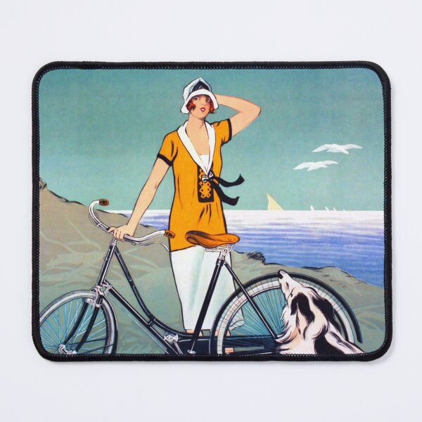 Item preview, Vintage Cycling Poster With Dog - De Dion-Bouton designed and sold by leafsquare.
