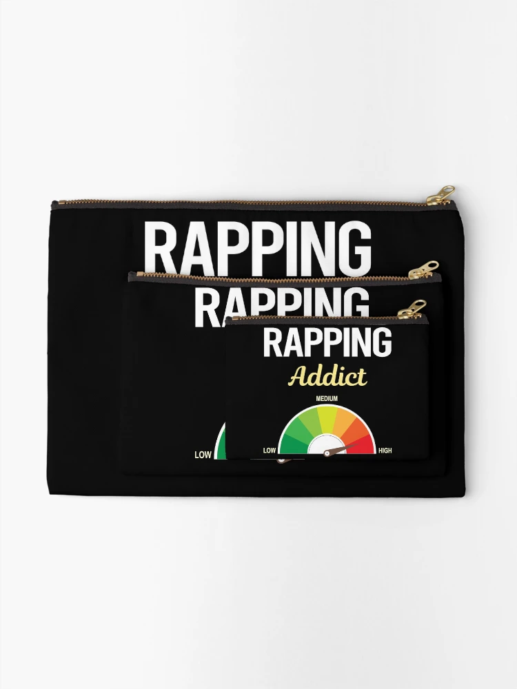 Thumbnail 2 of 4, Zipper Pouch, Addict Rapping Rap Rapper designed and sold by FrankVitgenos0.