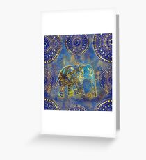 Blue Elephant Greeting Card