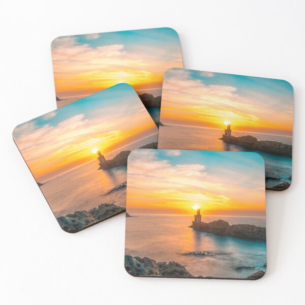 Item preview,    Cute colourful blue sea or ocean or blue water at sunset design designed and sold by BEAUTY ⭐⭐⭐⭐⭐.