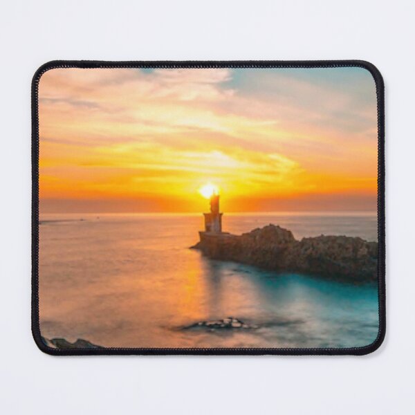 Item preview, Cute colourful blue sea or ocean or blue water at sunset design designed and sold by BEAUTY ⭐⭐⭐⭐⭐.
