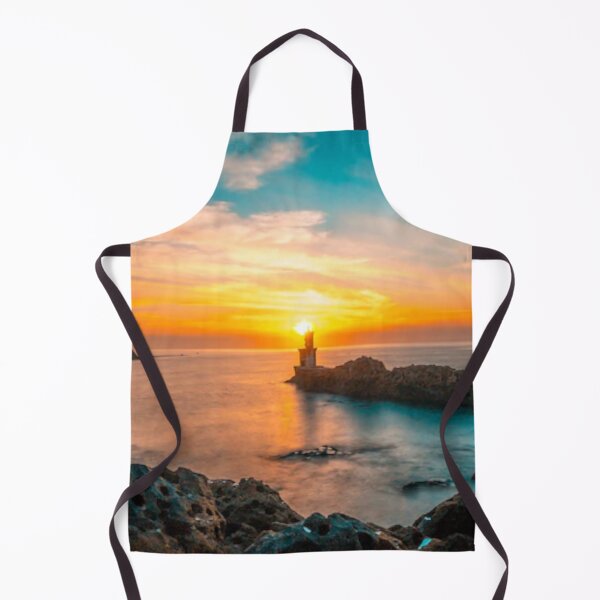 Item preview, Cute colourful blue sea or ocean or blue water at sunset design designed and sold by BEAUTY ⭐⭐⭐⭐⭐.