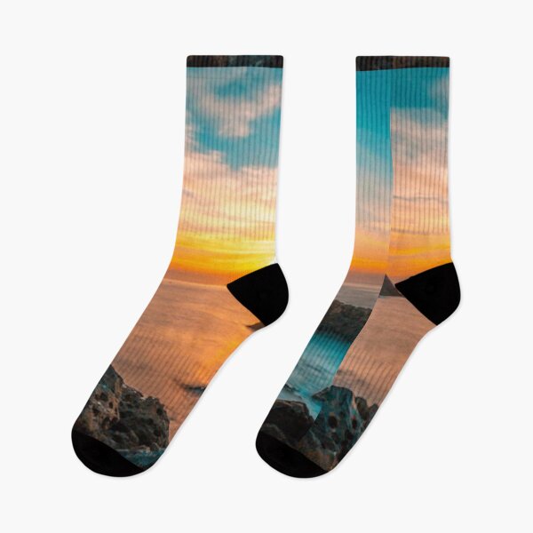 Item preview,    Cute colourful blue sea or ocean or blue water at sunset design designed and sold by BEAUTY ⭐⭐⭐⭐⭐.